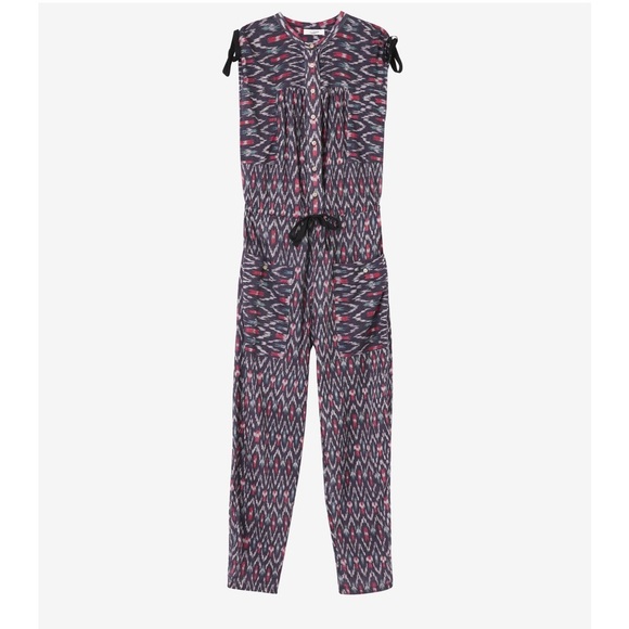 Isabel Marant Purple and Pink Patterned Jumpsuit - Picture 4 of 13
